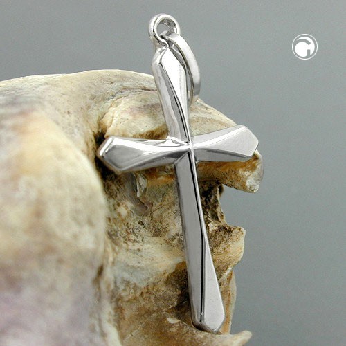 Anhänger Kreuz 9Kt 375 Weißgold