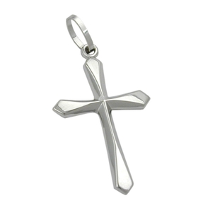 Kreuz Anhänger Kreuzanhänger aus 9Kt. 375 Gold Weißgold Halsschmuck Unisex