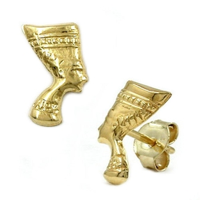 Nofretete - Ohrschmuck Ohrstecker Stecker aus 333 Gelbgold Damen Goldohrstecker Nofretete - Ohrschmuck Ohrstecker Stecker aus 333 Gelbgold Damen Goldohrstecker