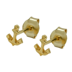 Anker Ohrschmuck Ohrstecker Stecker 375 Gold Gelbgold Damen Goldohrstecker