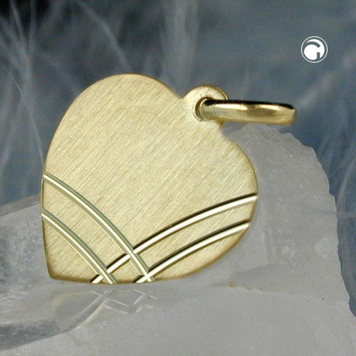 Anhänger Herz diamantiert 9Kt GOLD