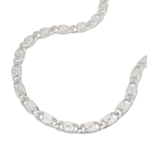 3,2mm Panzerkette S-Panzer Collier Kette 925 Silber Silberkette 50cm Unisex