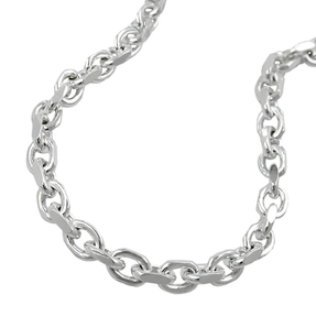Ankerkette Collier Kette Halskette diamantiert echtes 925 Silber 50cm Unisex Ankerkette Collier Kette Halskette diamantiert echtes 925 Silber 50cm Unisex