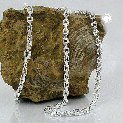 Ankerkette diamantiert 925 Silber 50cm