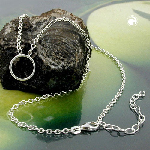 Ankerkette Charmeinhänger Silber 925 38cm