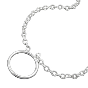 Ankerkette Collier Halskette Charmeinhänger echtes Silber 925 38cm Damen