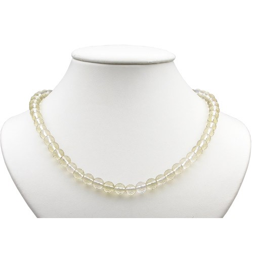 Kette aus Lemoncitrin facettiert 925 Silber