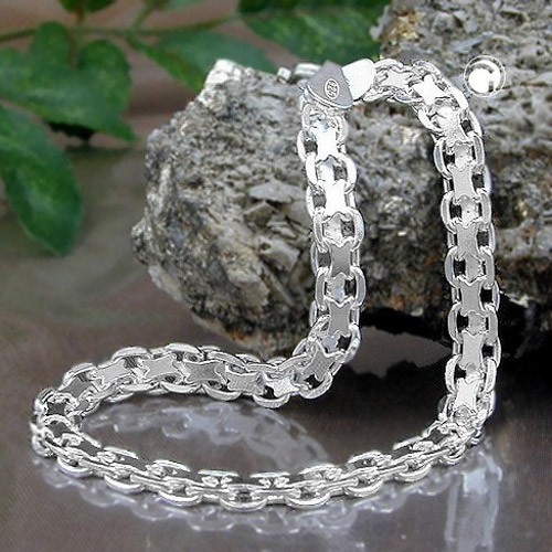 Armband Bismarckkette 925 Silber 21cm