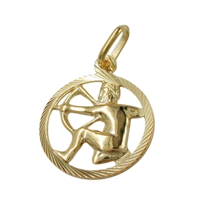 Anhänger Kettenanhänger Sternzeichen Schütze aus 375 Gold Gelbgold Unisex