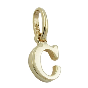 Anhänger Einhänger ' C ' Goldbuchstabe Buchstabe aus 375 Gold Gelbgold Unisex