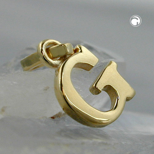 Anhänger Buchstabe G aus 375 Gelbgold