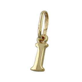 Anhänger Einhänger " I " Goldbuchstabe Buchstabe aus 375 Gold Gelbgold Unisex
