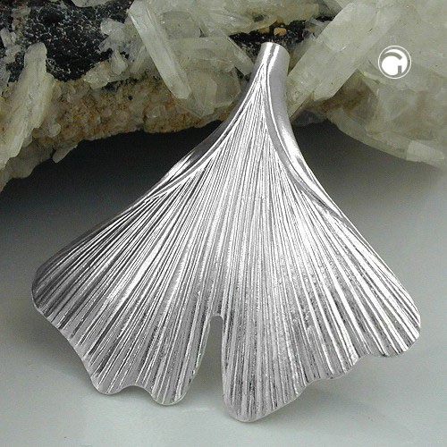 Anhänger Ginkgo-Blatt 33mm 925 Silber