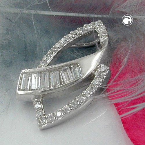 Anhänger mit vielen Zirkonias 925 Silber