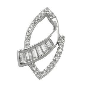 Anhänger Kettenanhänger viele Zirkonia 925 Silber Sterlingsilber Damen