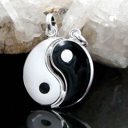 Partneranhänger Yin-Yang aus 925 Silber
