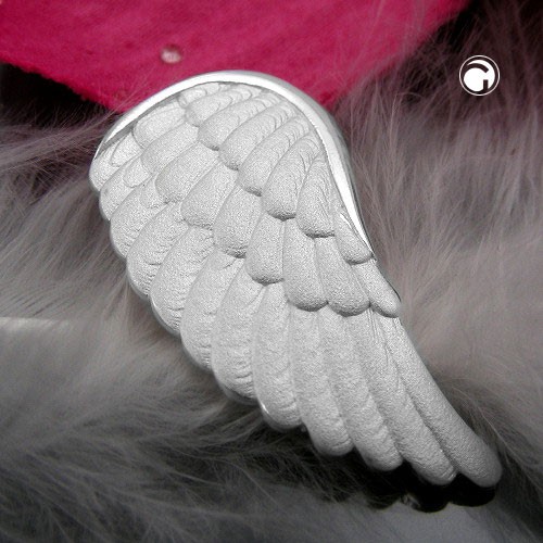 Engelflügel Anhänger aus 925 Silber matt