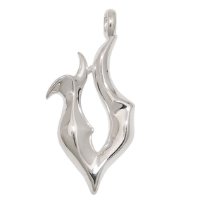 Anhänger Flame aus 925 Silber Echtsilber Silberanhänger glänzend für Damen