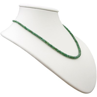 Kette aus echtem Smaragd Edelsteinkette grün