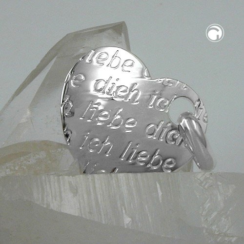 Anhänger Herz Ich liebe Dich 925 Silber