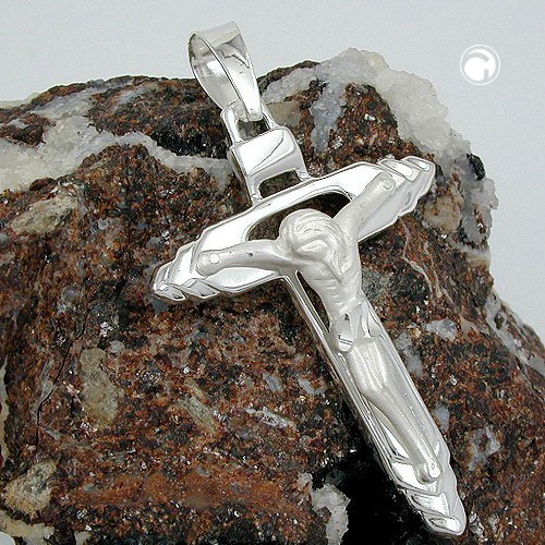 Anhänger Kreuz mit Jesus echtes 925 Silber