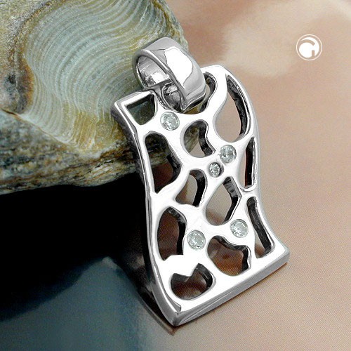 Schmuckanhänger 925 Silber Zirkonia rhodiniert