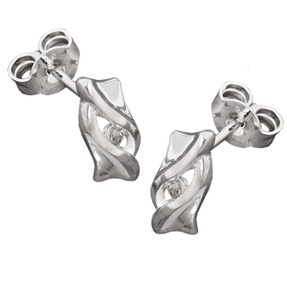 Stecker Ohrstecker Ohrschmuck mit Zirkonia echtes 925 Silber für Damen