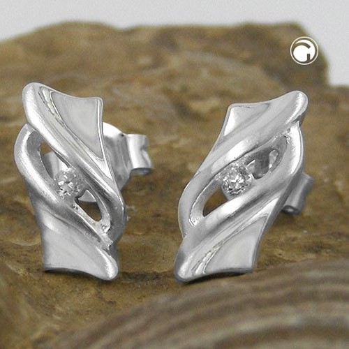 Ohrstecker mit Zirkonia echtes 925 Silber