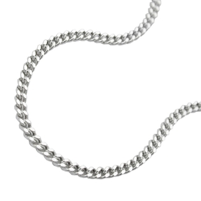 1,7mm Panzerkette Kette 925 Silber Silberkette diamantiert 45 cm Damen