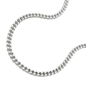 1,7mm Panzerkette Kette 925 Silber Silberkette diamantiert 55 cm Damen