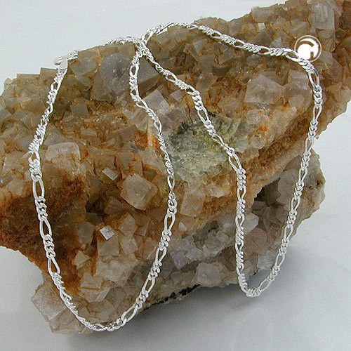 2mm Figarokette 925 Silber 42cm Unisex