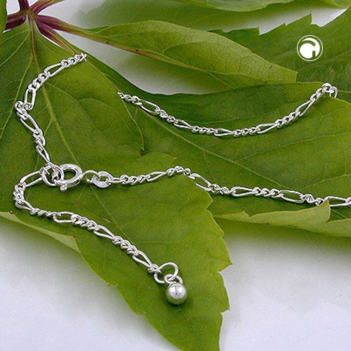 2mm Figarokette 925 Silber 50cm Unisex