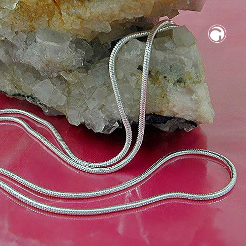 1,3mm Schlangenkette 925 Silber rund 40cm