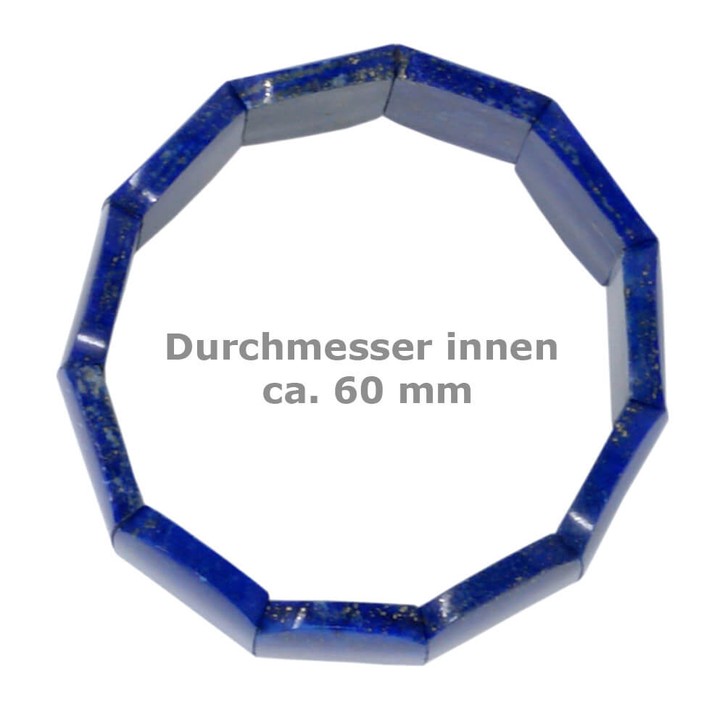 Armband aus Lapis-Lazuli blau 25mm breit