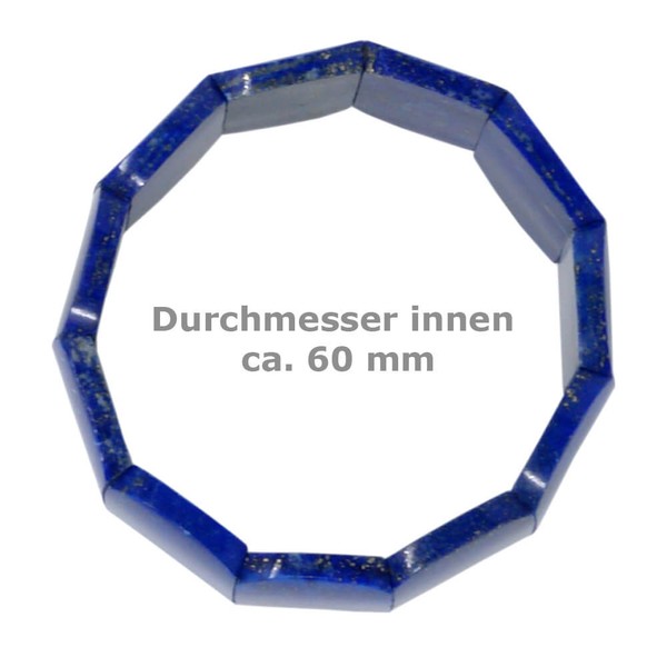 Armband aus Lapis-Lazuli blau 25mm breit
