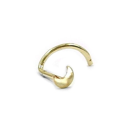 Nasenstecker Nasenpiercing kleiner Mond 585 Gold Gelbgold Damen Goldpiercing Nasenstecker Nasenpiercing kleiner Mond 585 Gold Gelbgold Damen Goldpiercing