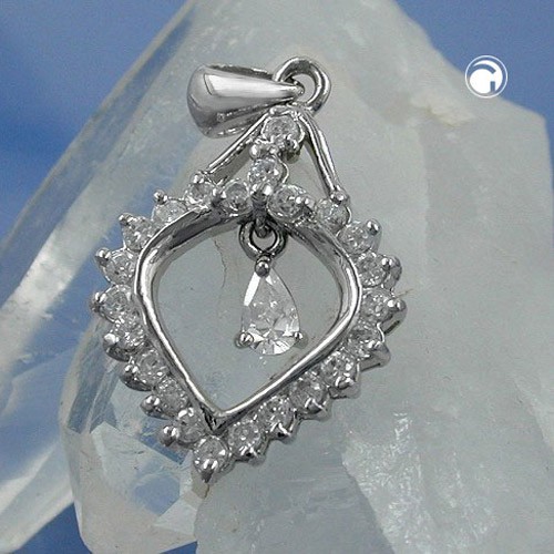 Anhänger Herz Zirkonia Silber 925