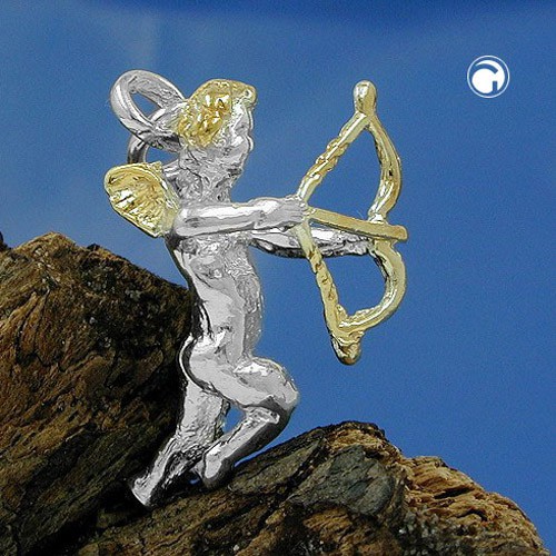 Anhänger Engel mit Pfeil und Bogen 925 Silber