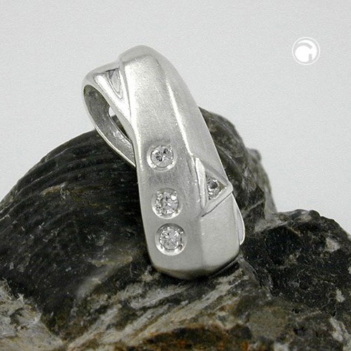 Anhänger mit 3+1 Zirkonia 925 Silber