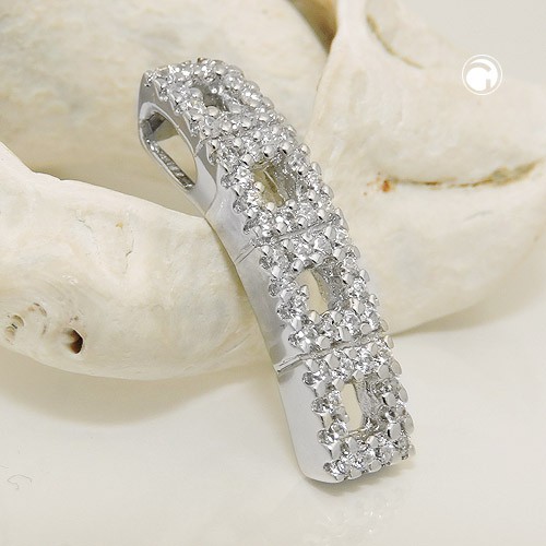 Anhänger aus 925 Silber voll mit Zirkonia
