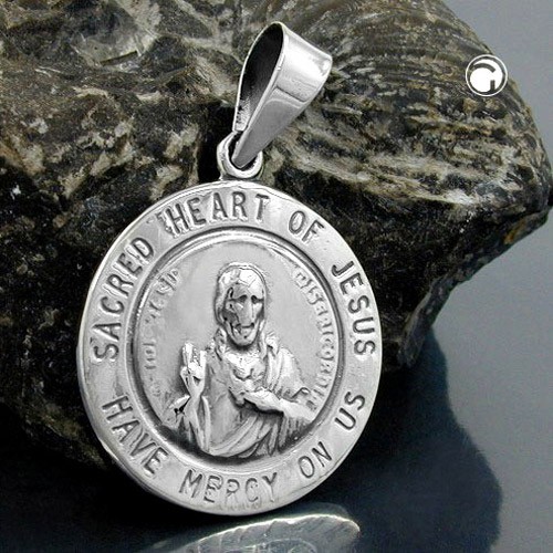 Amulett Herz Jesus Verehrung 925 Silber