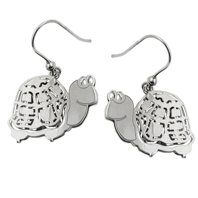 Ohrhaken Ohrringe Ohrhänger Schildkröte aus echtem 925 Silber Kinder Ohrhaken Ohrringe Ohrhänger Schildkröte aus echtem 925 Silber Kinder