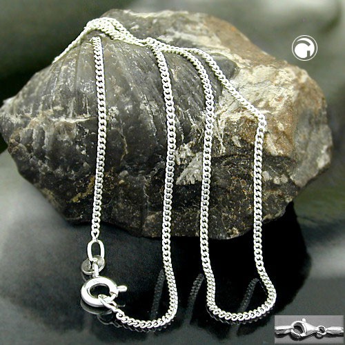 1,4mm Fußkette mit Endkugel 925 Silber 27cm