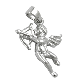 Anhänger Engel mit Pfeil und Bogen aus echtem 925 Silber für Damen