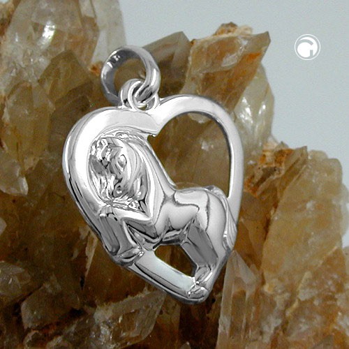 Anhänger Herz mit Pferd 925 Silber
