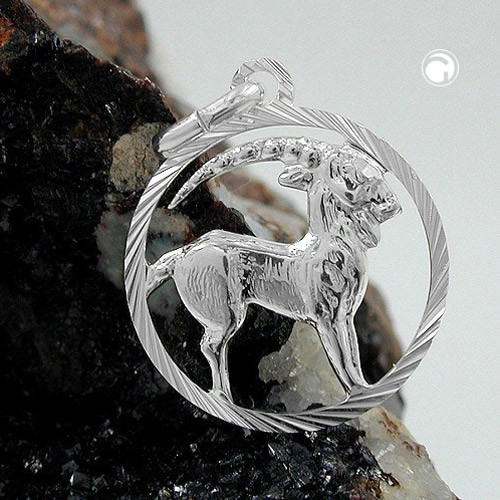 Anhänger Sternzeichen Steinbock 925 Silber
