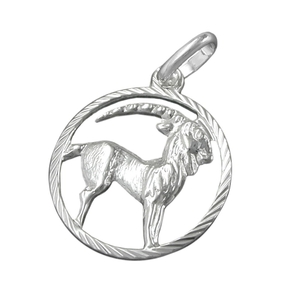 Anhänger Silberanhänger Sternzeichen Steinbock 925 Silber Damen