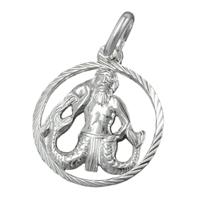 Anhänger Silberanhänger Sternzeichen Wassermann 925 Silber Damen