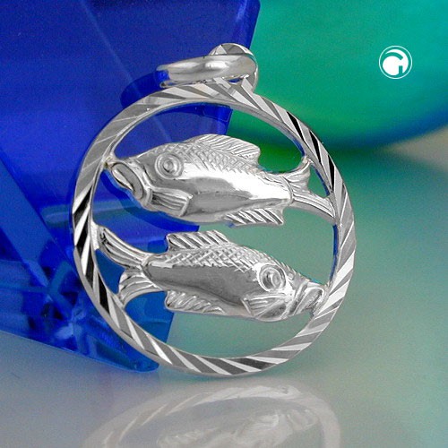 Anhänger Sternzeichen Fische 925 Silber