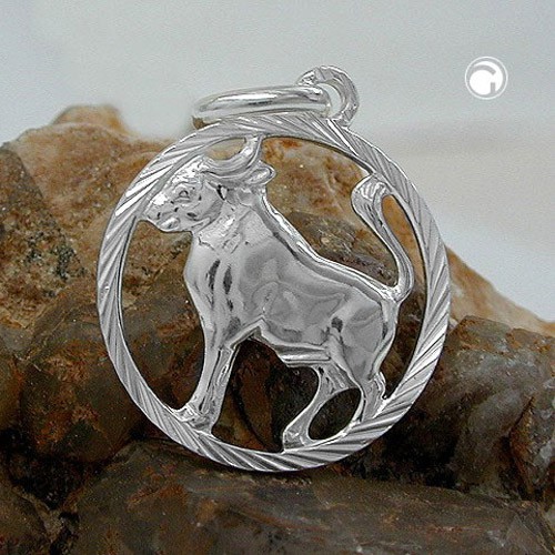 Anhänger Sternzeichen Stier 925 Silber